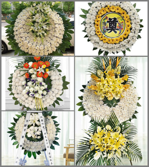 山西晋城陵川县秦家庄乡赵家背村花圈速递